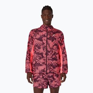 Férfi futókabát Asics Fujitrail Packable Jacket blazing coral/dark aubergine (Fujitrail Packable 2011D524-700) kép