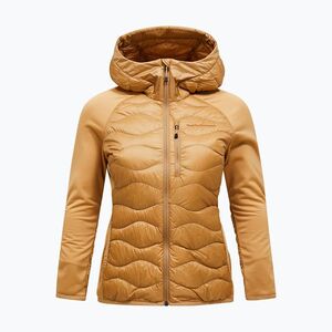 Női pehelykabát Peak Performance Helium Hybrid Down Jacket Sierra Sand (Helium Down Hybrid Hood G79840090) kép