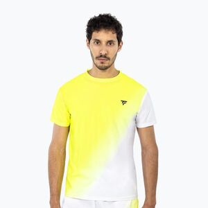 Férfi teniszpóló Tecnifibre X-Loop Tee white/yellow (Team X-Loop Tee 22XLOOWH63) kép