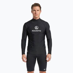 Longsleeve do pywania Aquastic RIMOS LS UV 50+ UPF czarny (RIMOS LS UV 50+ UPF AQS-B5AP016-BLK) kép