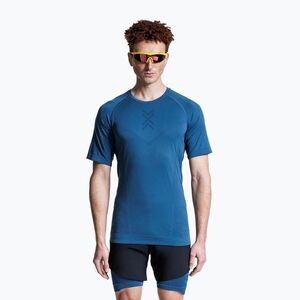 Koszulka do biegania męska X-Bionic Xceed Run slate blue/marine (Xceed Run XCRTSHS25M) kép