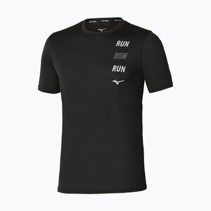 Férfi futó póló Mizuno Core Run Short Sleeve Tee black (Core Run Tee J2GAD00809) kép