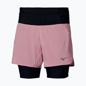 Női futónadrág Mizuno Trail Multipocket 2In1 Short rose elegance (Trail Multipocket 2in1 J2GBD21465) kép