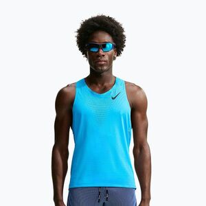 Férfi futó póló Nike AeroSwift light current blue/black (AeroSwift Dri-Fit ADV FN4231-418) kép