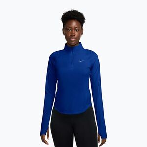 Női hosszú ujjú póló futáshoz Nike Tempo Swoosh Run Dri-Fit 1/4-Zip old royal/pink rise (Tempo Swoosh Run Dri-Fit 1/4-Zip HV2842-417) kép