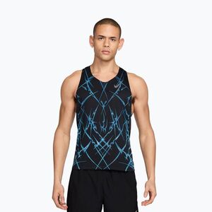 Férfi futó póló Nike AeroSwift black/white (AeroSwift Dri-Fit ADV Singlet IM5358-010) kép