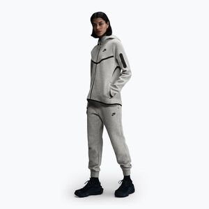 Női nadrág Nike Sportswear Tech Fleece Mid-Rise dark grey heather/black (Sportswear Tech Fleece Mid-Rise HV6779-063) kép