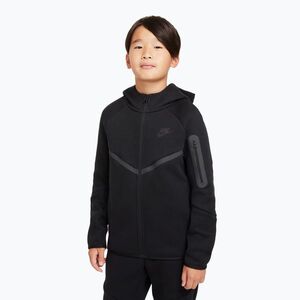 Gyerekpulóver Nike Sportswear Tech Fleece Full Zip black/black/black (Sportswear Tech Fleece Full Zip HV5867-010) kép