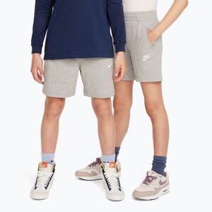 Gyerek rövidnadrág Nike Sportswear Club 6" dark grey heather/white (Sportswear Club 6" FZ5512-063) kép
