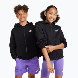Gyerekpulóver Nike Sportswear Club Fleece black/white (Sportswear Club Fleece FD3004-010) kép