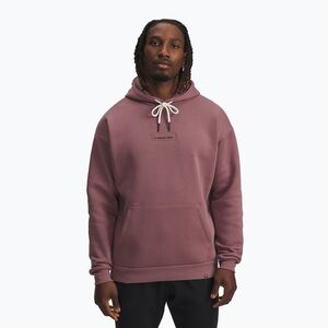 Férfi pulóver Under Armour Project Rock Icon Hoody maroon mist/black (Project Rock Icon Hoody 6006245-651) kép