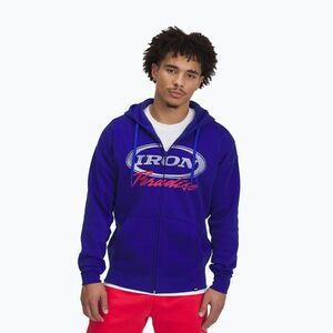 Férfi pulóver Under Armour Project Rock Icon Fleece FZ royal/black/black (Project Rock Icon Fleece FZ 1389914-400) kép