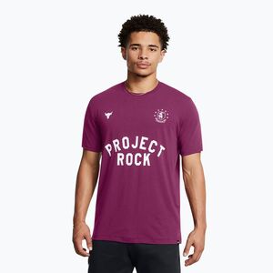 Férfi edző póló Under Armour Project Rock Badge Of Honor purple (Project Rock Badge Of Honor 1386890-505) kép