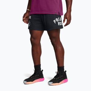 Férfi rövidnadrág Under Armour Project Rock Terry Badge Of Honor Fleece black (Project Rock Terry Badge Of Honor Fleece 1386881-001) kép