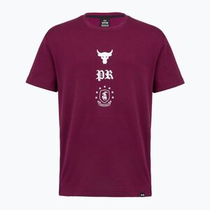 Férfi edző póló Under Armour Project Rock Terry Q3 purple (Project Rock Terry Top Q3 1386880-505) kép