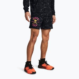 Férfi edző rövidnadrág Under Armour Project Rock AOP Rvl Terry Sts black (Project Rock AOP Rvl Terry Sts 1383290-001) kép