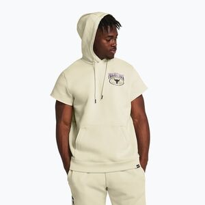 Férfi pulóver Under Armour Project Rock Q1 SS Icon Fleece Hoodie beige (Project Rock Q1 SS Icon Fleece Hoodie 1383209-273) kép