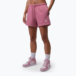 Női rövidnadrág Jordan Fleece desert berry/white (Fleece IR0387-667) kép
