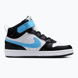 Gyermekcipő Nike Court Borough Mid 2 white/black/arctic green/football blue (Court Borough Mid 2CD7783-136) kép