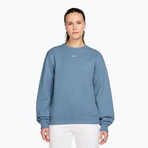 Női pulóver Nike Studio Fleece work blue/sail (Studio Fleece Crew-Neck IM8098-486) kép