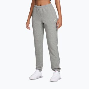 Női nadrág Nike Studio Fleece dark grey heather/Sail (Studio Fleece Mid-Rise IM8104-063) kép