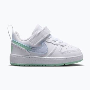 Gyermekcipő Nike Court Borough Low white/football grey/arctic green (Court Borough Low IQ6526-100) kép