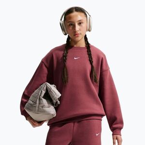 Gyerekpulóver Nike Sportswear Studio pink smoke/white (Sportswear Studio Oversized IM4947-654) kép