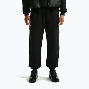 Női nadrág Nike Studio Fleece Medium Weight total black/sail (Studio Fleece Medium Weight Oversized IM8074-001) kép