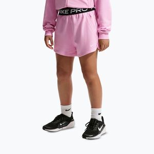 Gyerek rövidnadrág Nike Pro Fleece pink rise/pink rise/black/white (Pro Fleece Dri-Fit HQ9313-621) kép