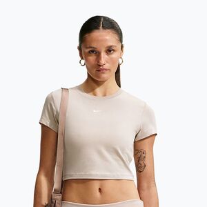 Női póló Nike Sportswear Chill Knit cream Ii/sail (Sportswear Chill Knit Cropped HF9538-236) kép