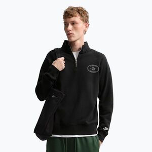 Férfi pulóver Nike Sportswear Club black/black/phantom (Sportswear Club Half Zip IM5829-010) kép