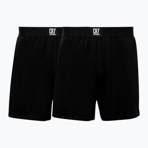Férfi boxer nadrág CR7 Trunk Modal 2 pack black (Trunk Modal 300-8612-13-401) kép