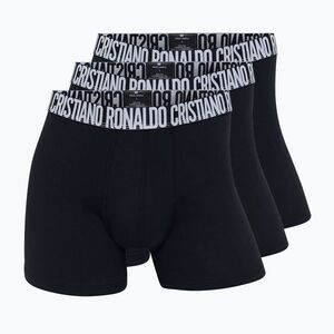 Férfi boxer nadrág CR7 Basic Trunk 3 pack black (Basic Trunk 300-8100-4900-2757) kép