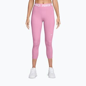 Női leggingsek Nike Pro pink rise/white (Pro Mid-Rise Full IQ0886-621) kép