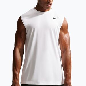 Férfi edző póló Nike Dri-FIT Sleeveless Training Top white/black (Dri-FIT Sleeveless Training IO1429-100) kép