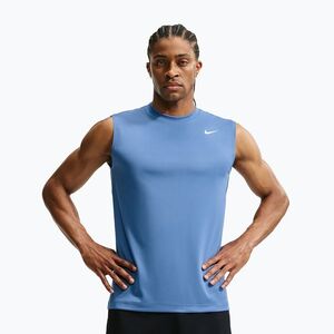 Férfi edző póló Nike Dri-FIT Sleeveless Training Top indigo storm/white (Dri-FIT Sleeveless Training IO1429-459) kép