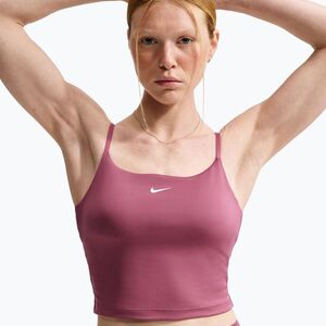 Női edző póló Nike One pink smoke (One Medium Support Sports Bra IR1893-654) kép