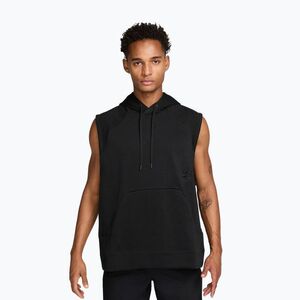 Férfi edzőpulóver Nike N.A.C. black/black (N.A.C. Dri-Fit Fleece Sleeveless Hoodie IQ5551-010) kép