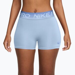 Női edző rövidnadrág Nike Pro hydrogen blue/aluminum (Pro Mid-Rise 3" IM9949-407) kép