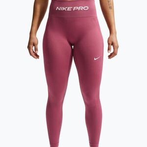 Női leggingsek Nike Pro Seamless pink smoke/white (Pro Seamless High-Waisted 7/8 IR4200-654) kép