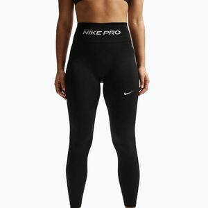 Női leggingsek Nike Pro Seamless black/white (Pro Seamless High-Waisted 7/8 IR4200-010) kép