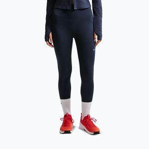 Női leggingsek Nike One midnight navy/white (One High-Waisted 7/8 IO0579-410) kép