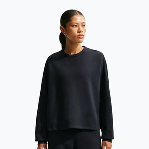 Női edzőpulóver Nike 24.7 ImpossiblySoft Black/Dark Smoke Grey (24.7 ImpossiblySoft Oversized Crew-Neck HQ8193-010) kép