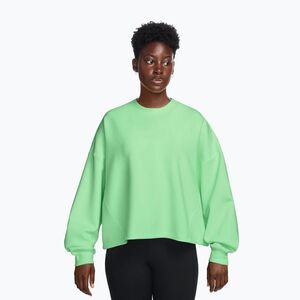 Női edzőpulóver Nike 24.7 ImpossiblySoft Cucumber Calm/Illusion Green (24.7 ImpossiblySoft Oversized Crew-Neck HQ8193-391) kép