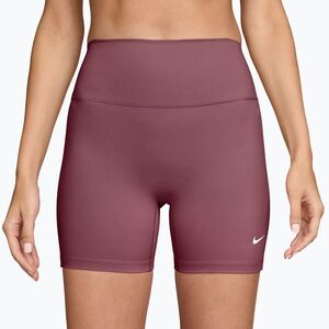 Női edző rövidnadrág Nike One pink smoke/white (One High-Waisted Biker 5" IO0809-654) kép