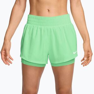 Női edző rövidnadrág Nike One cucumber calm/white (One Dri-FIT 2IN1 DX6012-391) kép