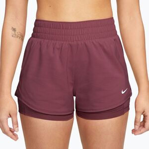 Női edző rövidnadrág Nike One pink smoke/white (One Dri-FIT 2IN1 DX6012-654) kép