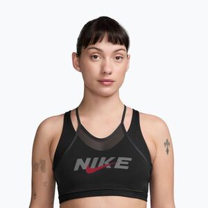 Sportmelltartó Nike One black/smoke grey/university red (One Medium-Support IO1095-010) kép