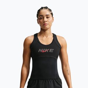 Női edző póló Nike One black/black/university red/white (One Dri-Fit IM9937-010) kép