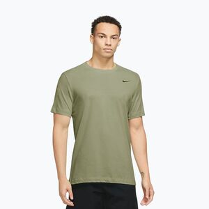 Férfi edző póló Nike Dri-FIT dusty olive/black (Dri-Fit AR6029-380) kép